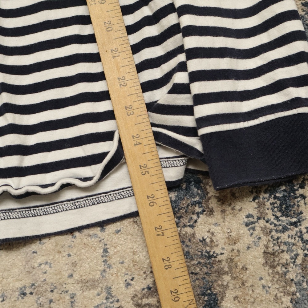 Carhartt Work In Progress L/S Barkley Pocket T-Shirt Cotton Navy White Striped S - Picture 6 of 7